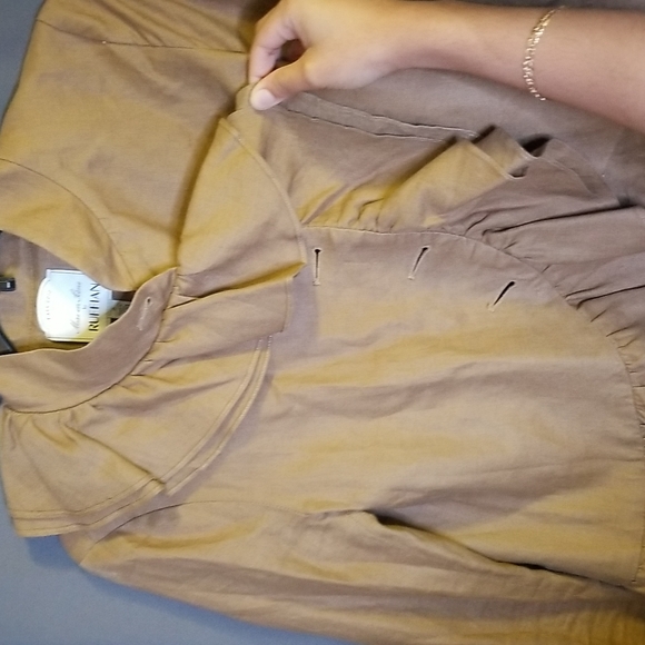 Anthropologie Mise En Scene By Ruffian WellWisher Asymmetrical Ruffle Blazer sz2 - Picture 3 of 15